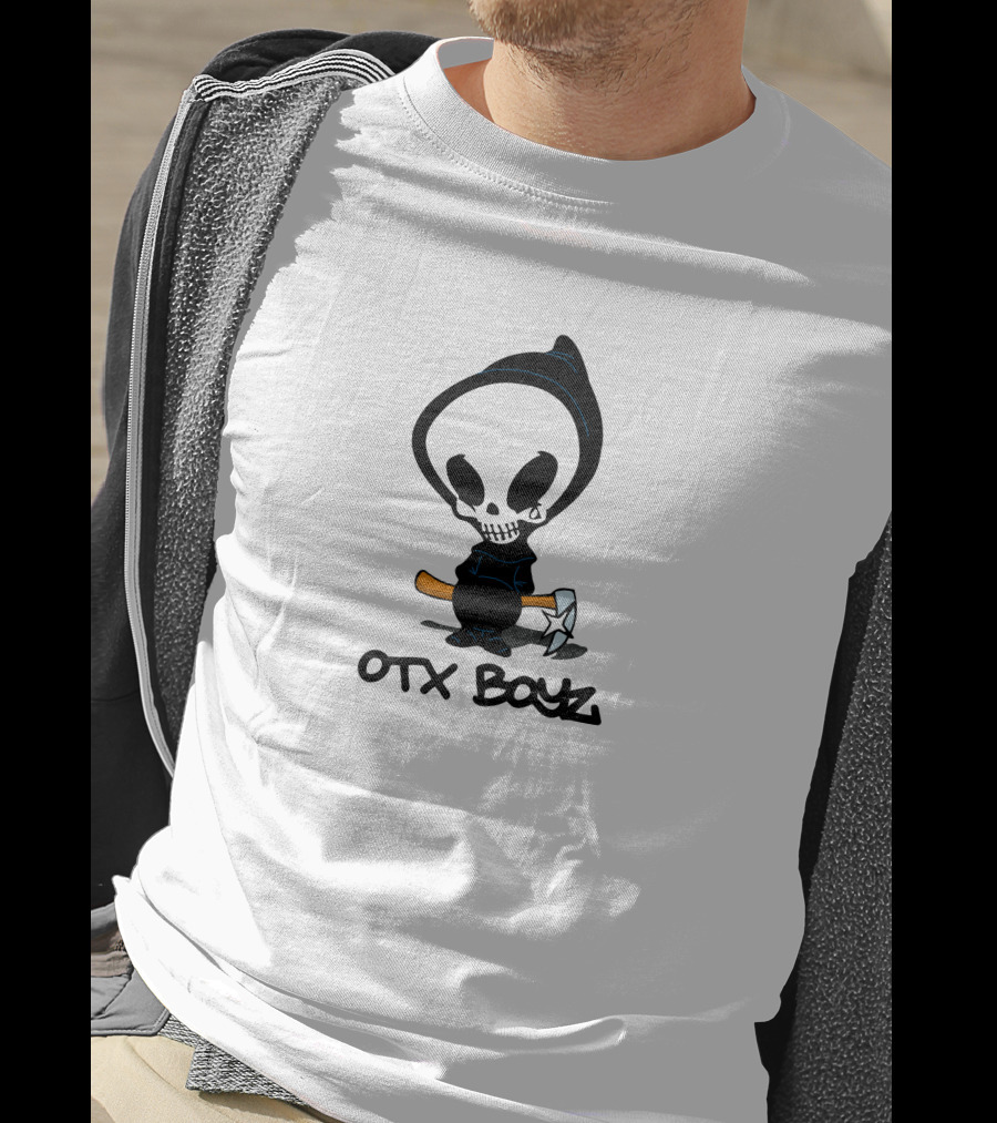 Ohgeesy Merch Geezyworld Death OTX Boyz Grim Reaper Cartoon T-Shirt