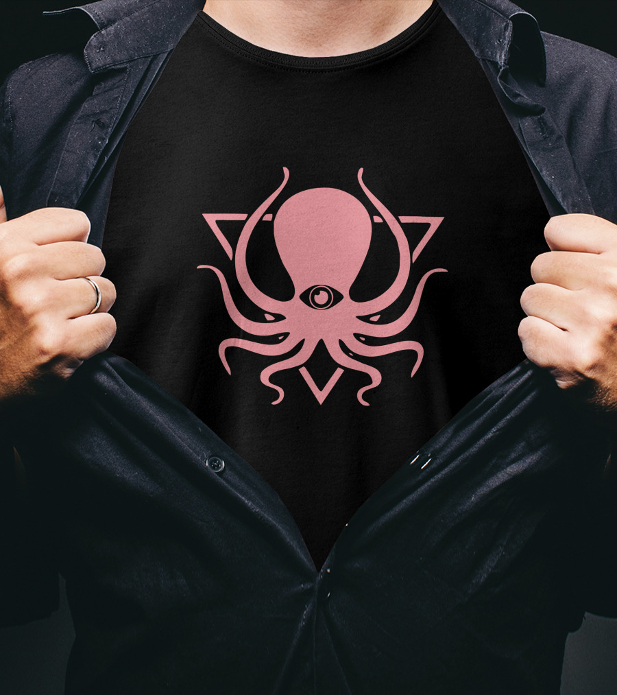 Deep Dark And Dangerous Merch Ddd Jersey Octopus Triangle T-Shirt