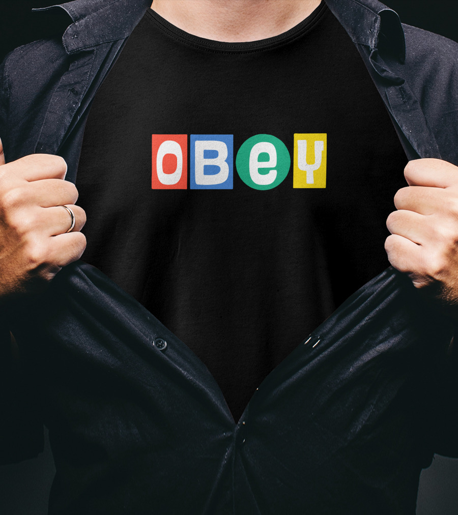 Tillys Obey Block Letter Merch T-Shirt