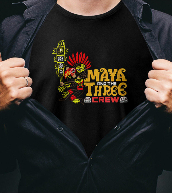 Maya And The Three Crew Jorge R Gutierrez Iconic Warrior T-Shirt