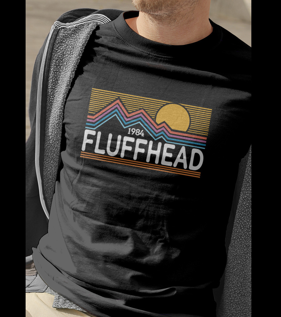 1984 Fluffhead Phish Design With Sun And Mountain Stripes T-Shirt