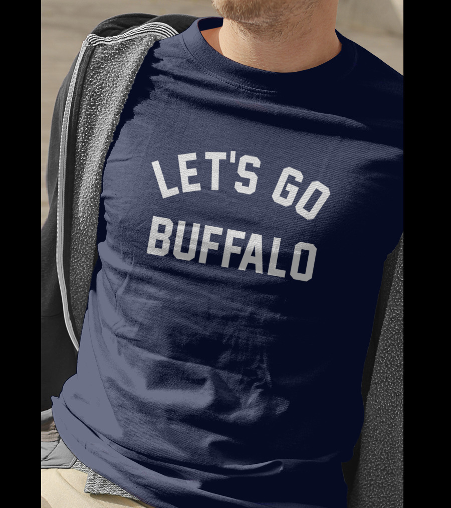 Mark Yesilevskiy Let's Go Buffalo Navy Blue Sports T-Shirt