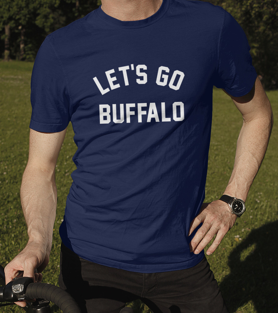 Mark Yesilevskiy Let's Go Buffalo Navy Blue Sports T-Shirt