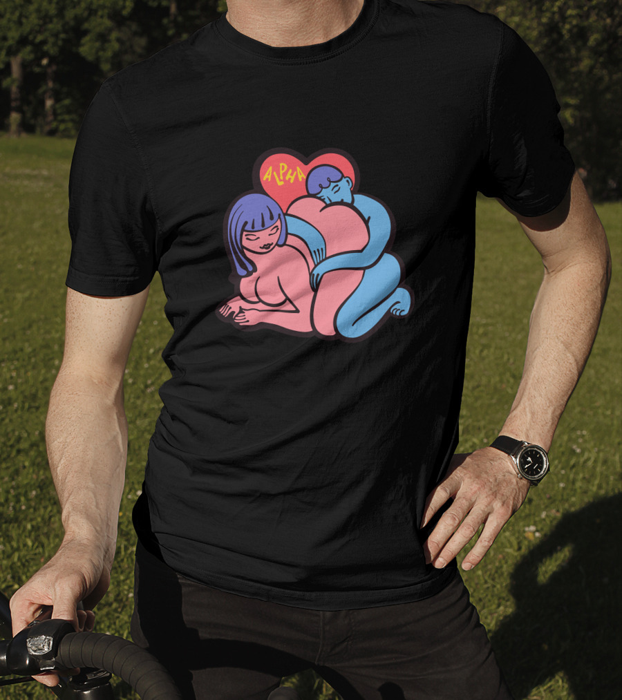 Alpha Channeling Snuggle Heart Embrace T-Shirt