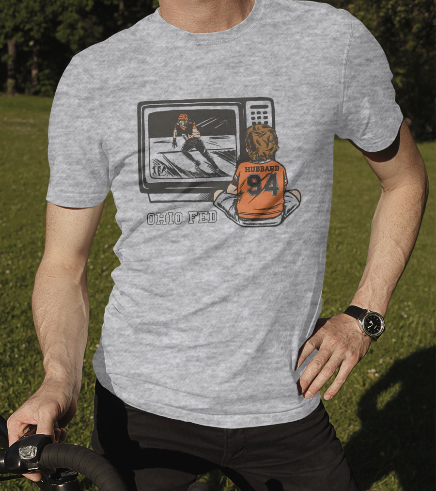 Cincinnati Bengals Sam Hubbard Ohio Fed 94 TV Retro Football T-Shirt