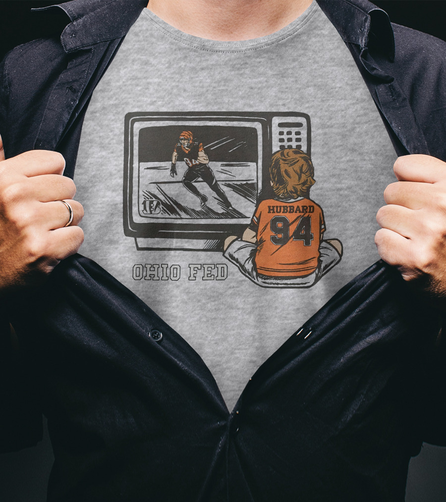 Cincinnati Bengals Sam Hubbard Ohio Fed 94 TV Retro Football T-Shirt