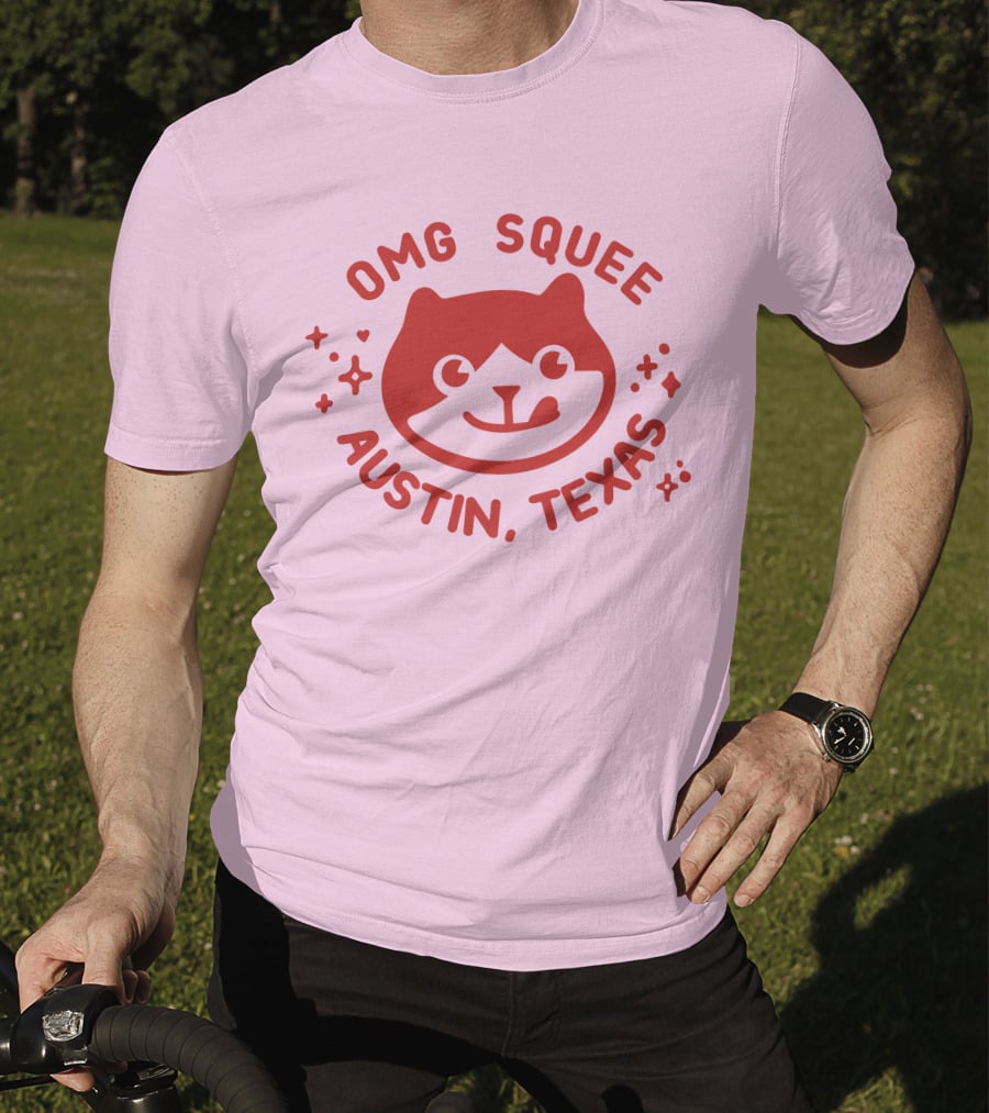 OMG Squee Austin Texas Cute Cat T-Shirt