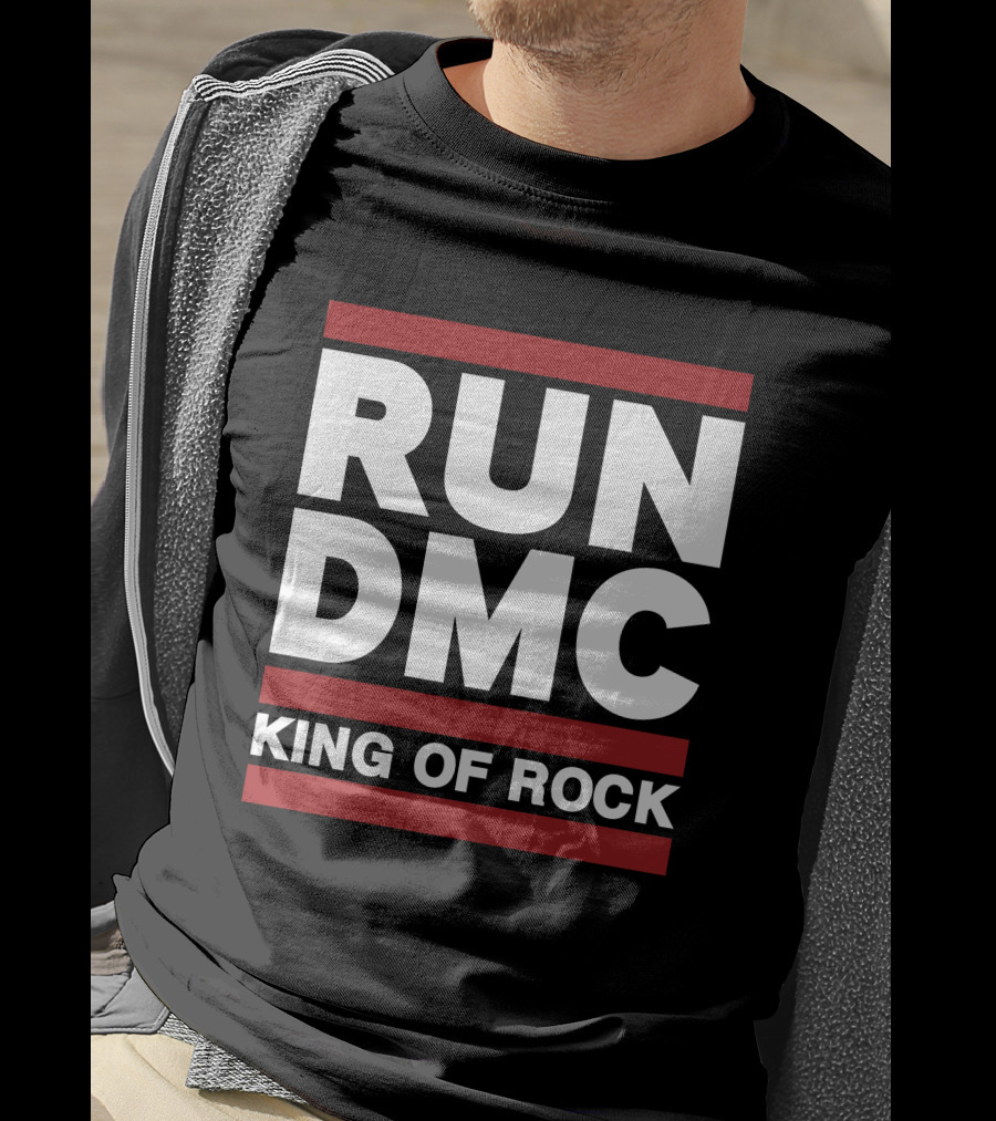 Allinhiphop Run DMC King Of Rock Retro T-Shirt