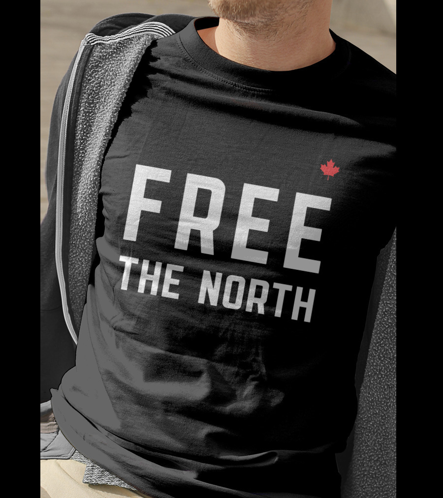 DanGerCat2 Canada Truckers For Freedom Free The North Maple Leaf T-Shirt