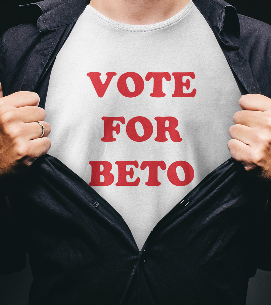 Vote For Beto O'Rourke Texas Ringer T-Shirt
