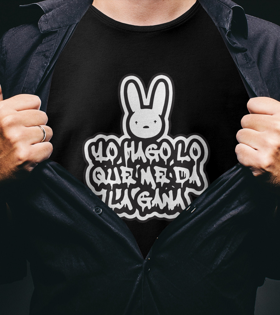 Bad Bunny Yo Hago Lo Que Me Da La Gana YHLQMDLG Bunny T-Shirt