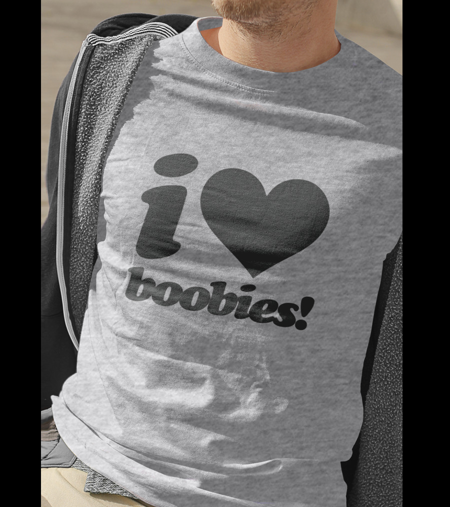 Rash I Love Boobies I Heart Boobies T-Shirt