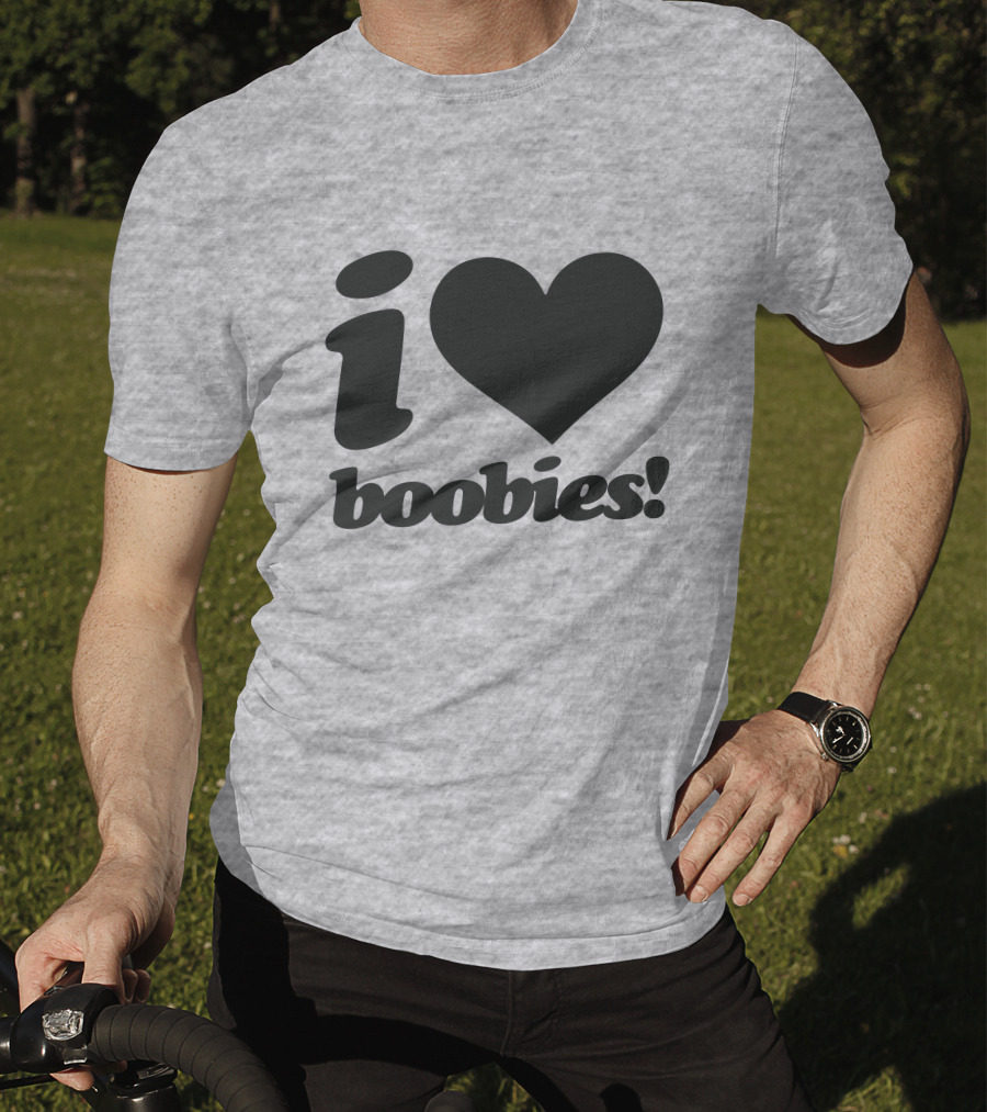 Rash I Love Boobies I Heart Boobies T-Shirt