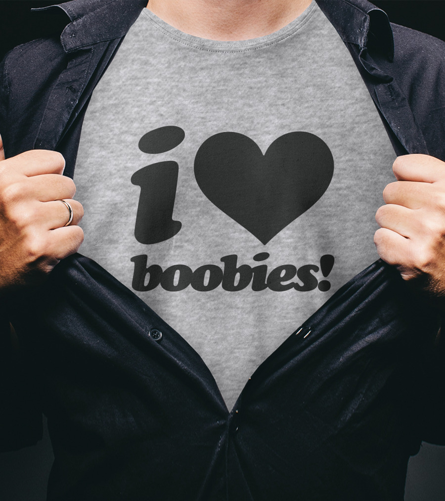 Rash I Love Boobies I Heart Boobies T-Shirt