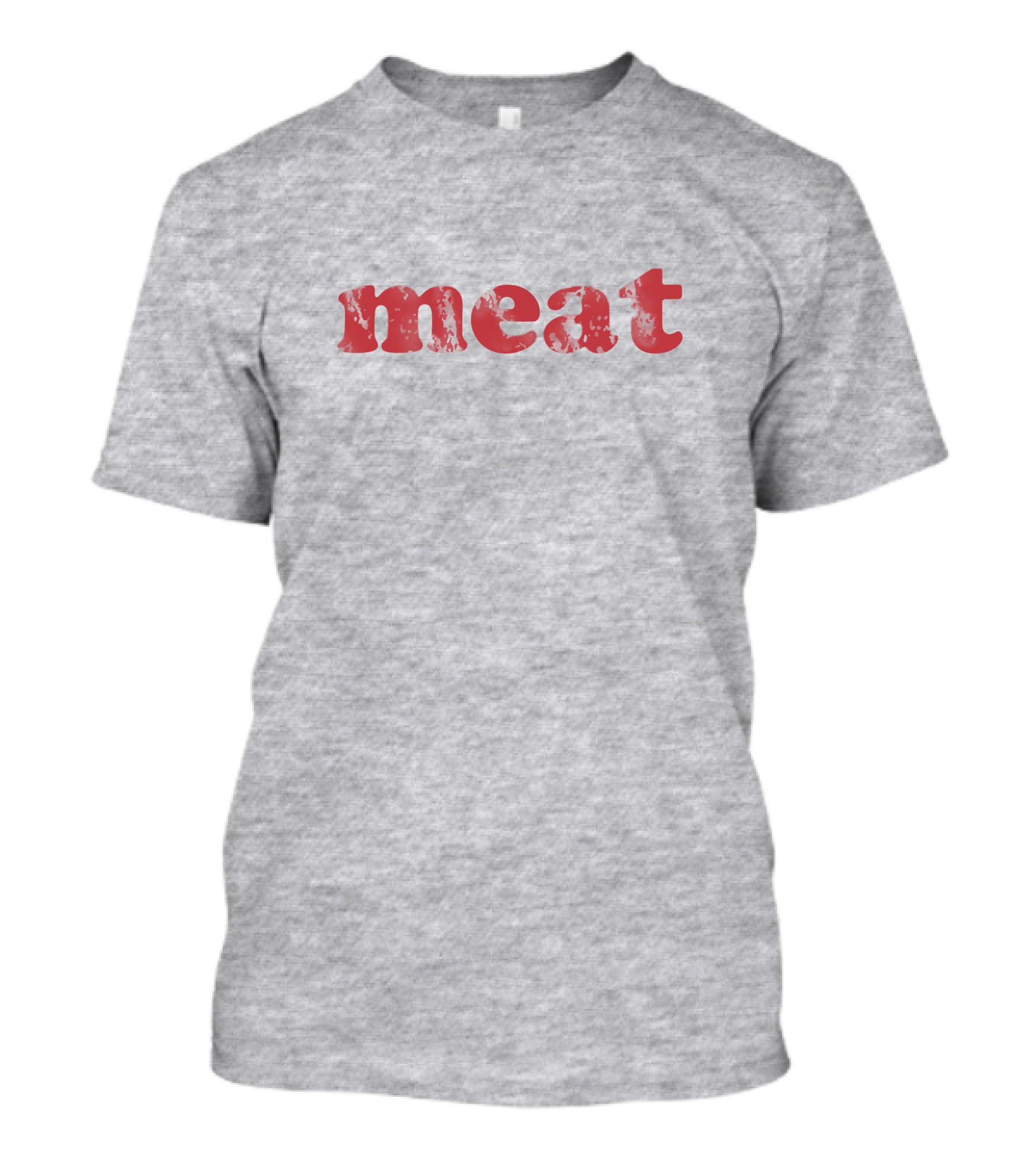 Meatzine Merch Red Distressed Meat T-Shirt