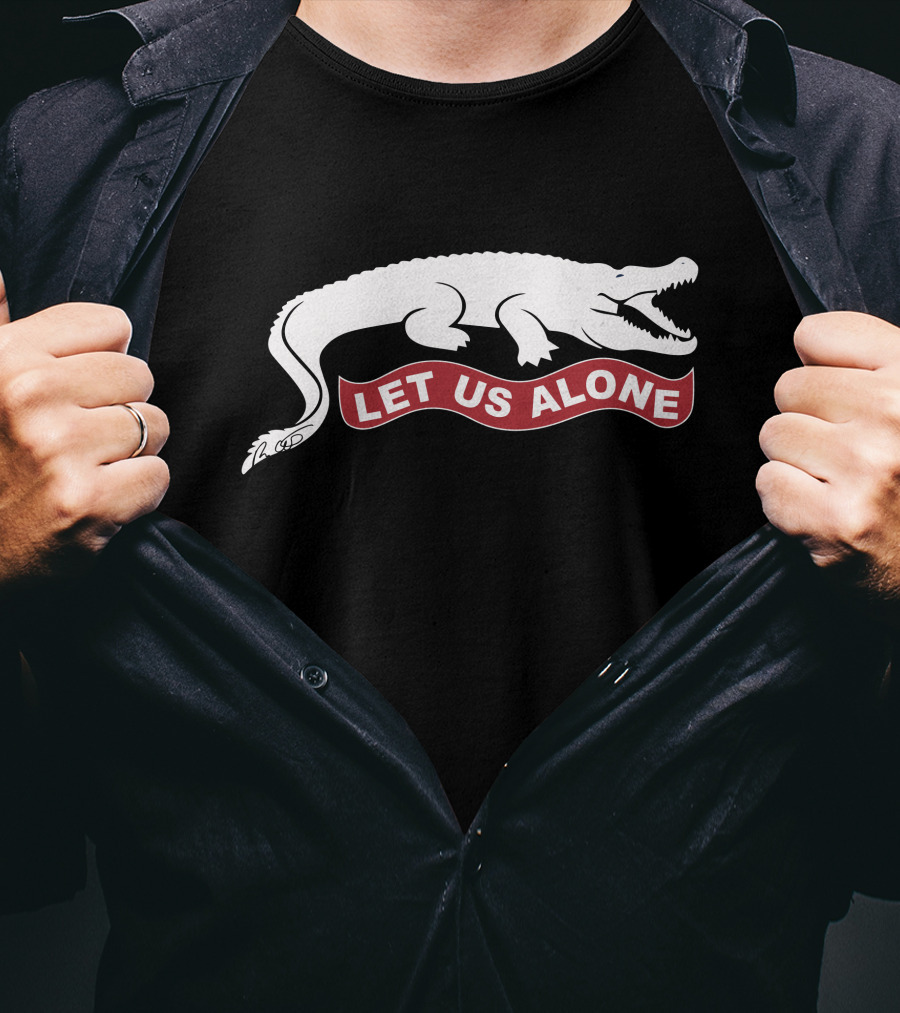 Ron DeSantis Let Us Alone Crocodile Emblem T-Shirt