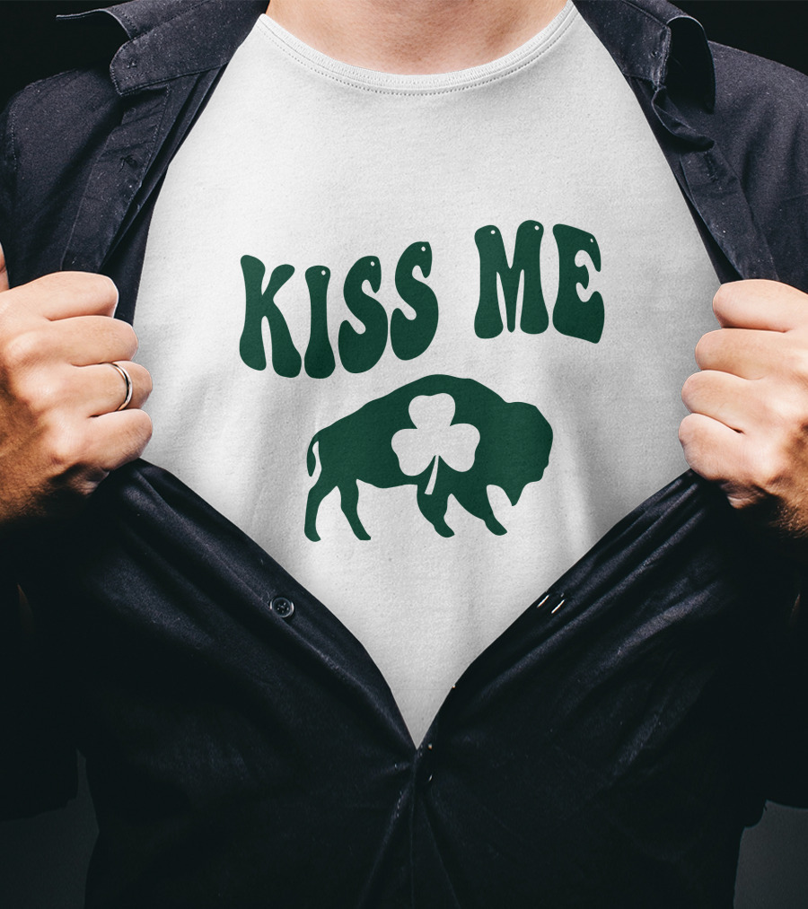 Kiss Me Buffalo Shamrock St. Patrick's Day T-Shirt