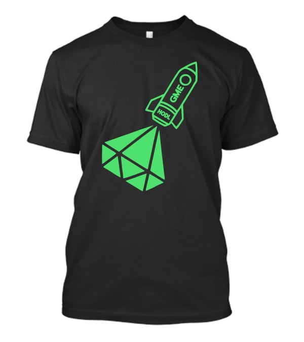 GME HODL Rocket To The Moon St. Patrick's Day Green T-Shirt