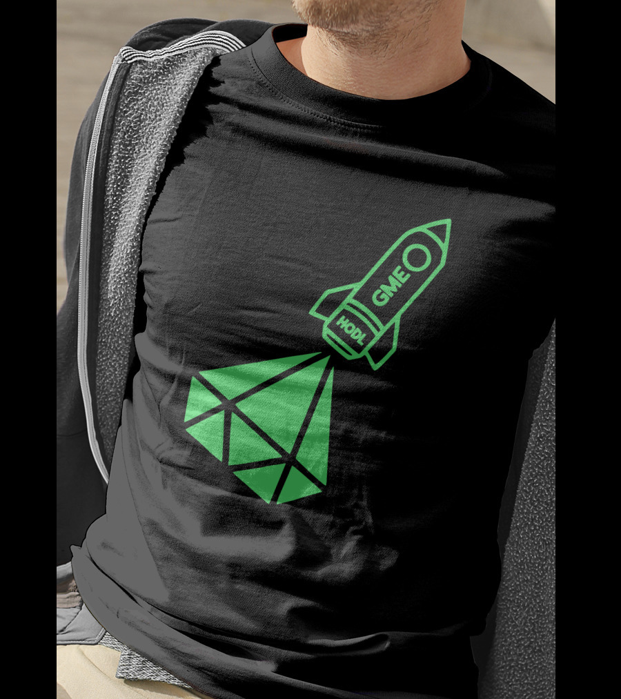 GME HODL Rocket To The Moon St. Patrick's Day Green T-Shirt
