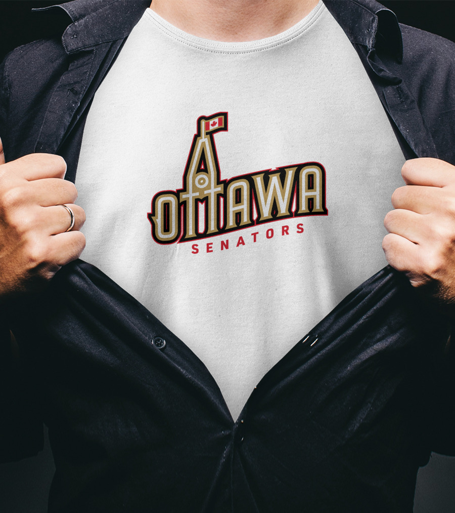 Ottawa Senators Peace Tower Canada Team Shop Ottawa T-Shirt