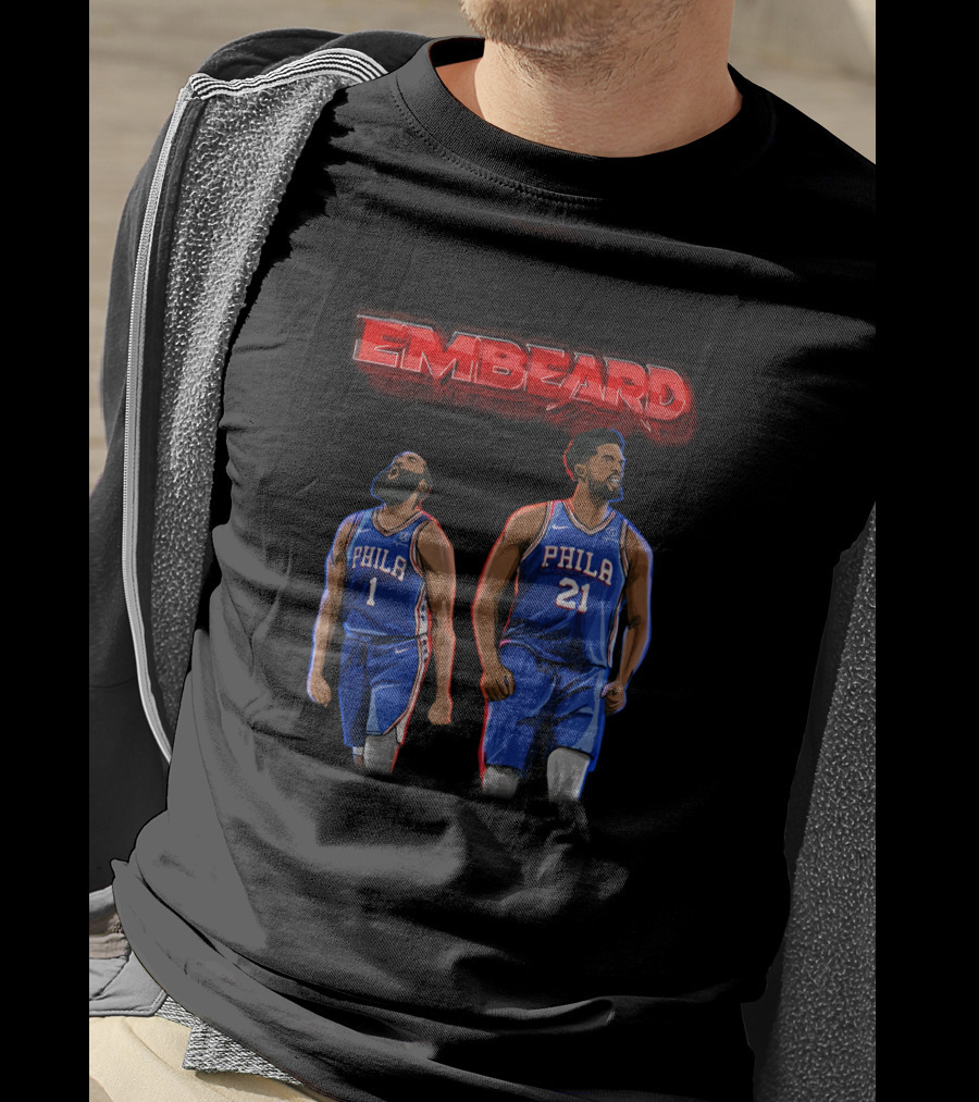 Embeard Philly Dynamic Duo Philadelphia 76ers Dsaraiyart Creator Spring T-Shirt