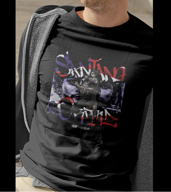 Santana And Ortiz Proud And Powerful AEW Clotheslined Collaboration T-Shirt
