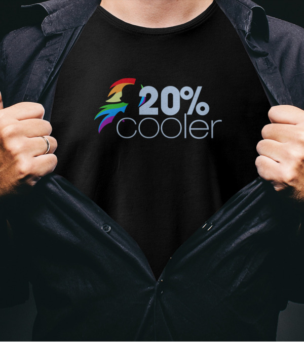Bilbo Swaggins My Little Pony Rainbow Dash 20% Cooler T-Shirt