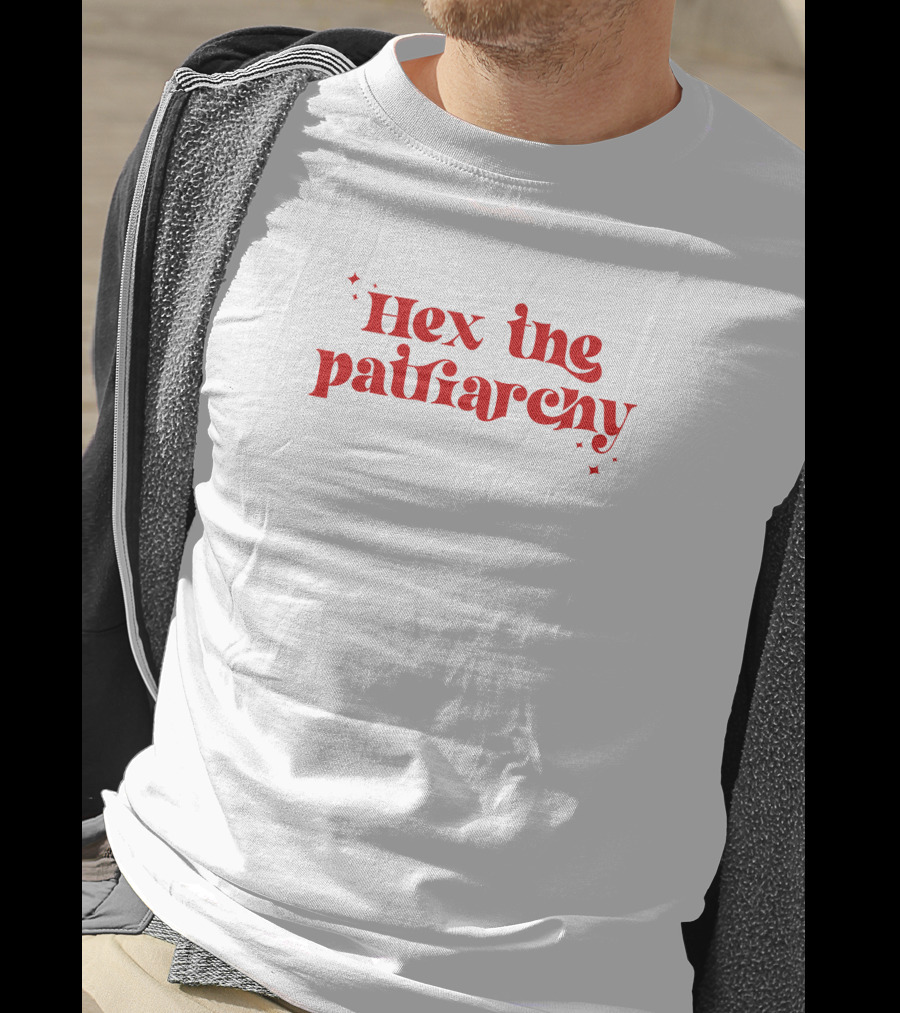 Hex The Patriarchy Red Stars Feminist Empowerment T-Shirt