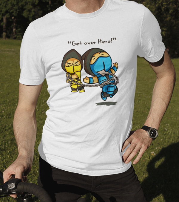 Mortal Kombat Scorpion Chibi Get Over Here The Krypt Classic Scene T-Shirt