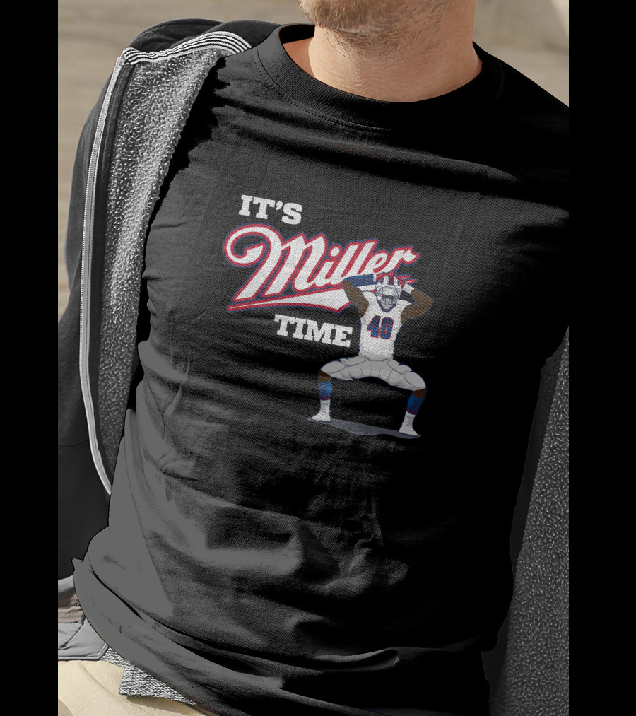 Ctwpod It's Miller Time Von Miller Buffalo Bills Circling The Wagons T-Shirt