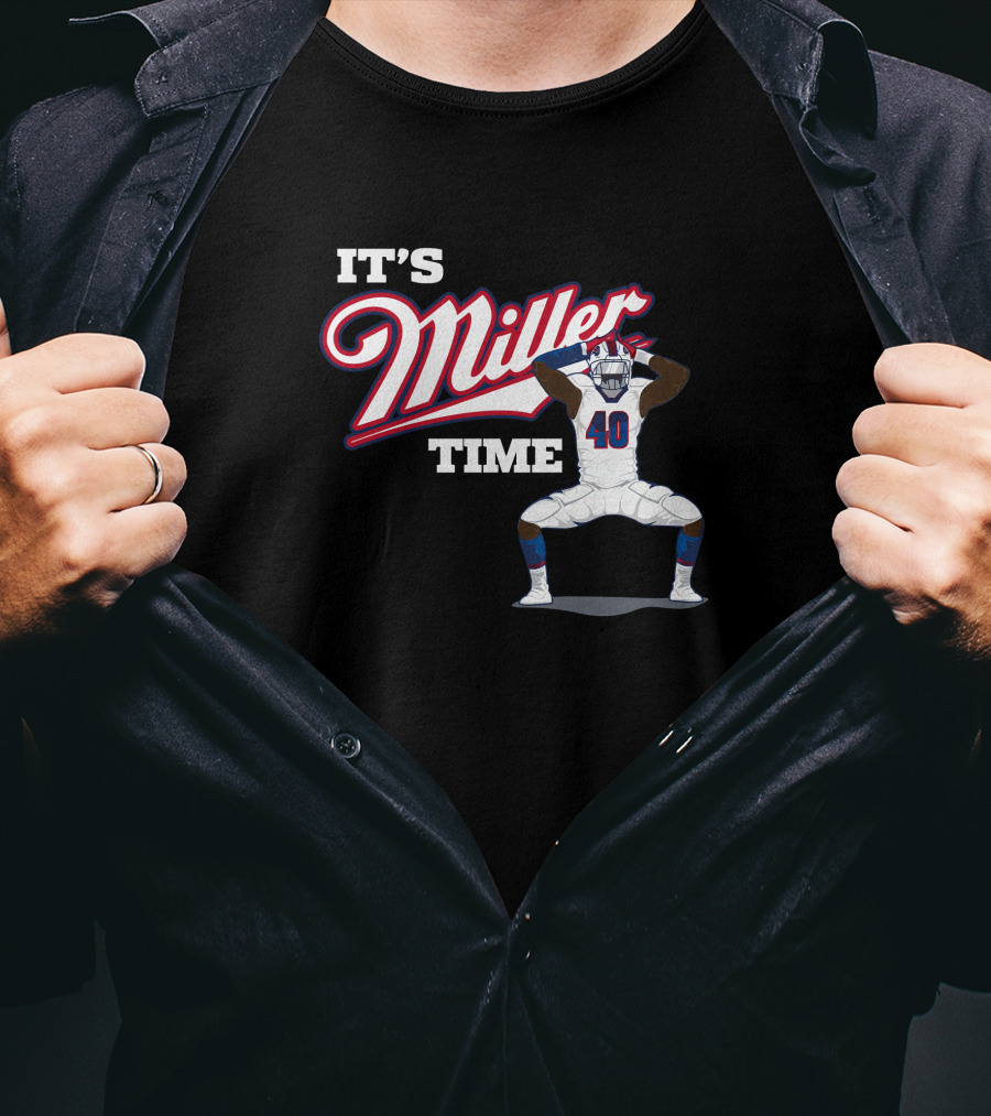 Ctwpod It's Miller Time Von Miller Buffalo Bills Circling The Wagons T-Shirt