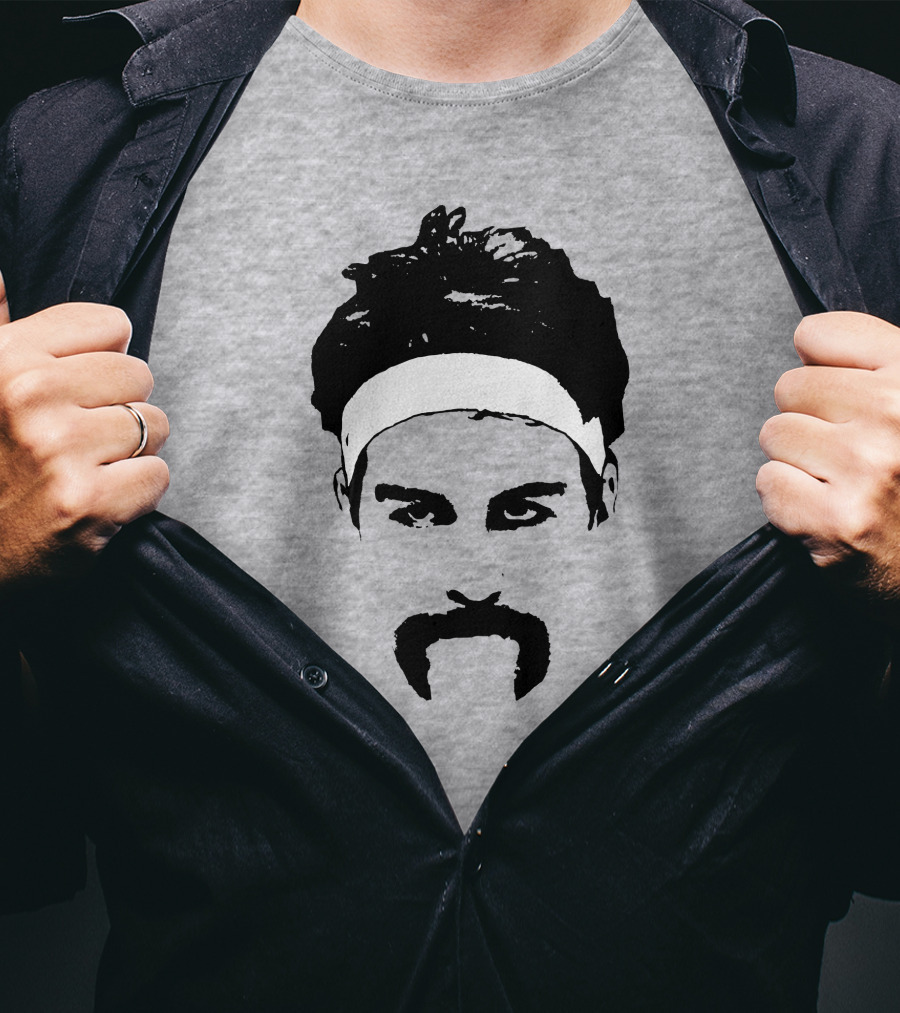 Drew Timme Mustache Gonzaga Fan Big Head T-Shirt