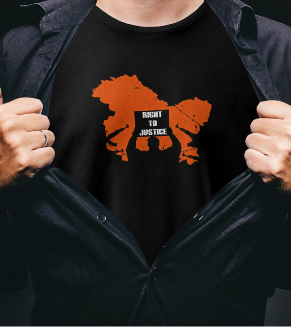 Vivek Ranjan Agnihotri Right To Justice Genocide Akshay Dhanak Kashmir Map T-Shirt