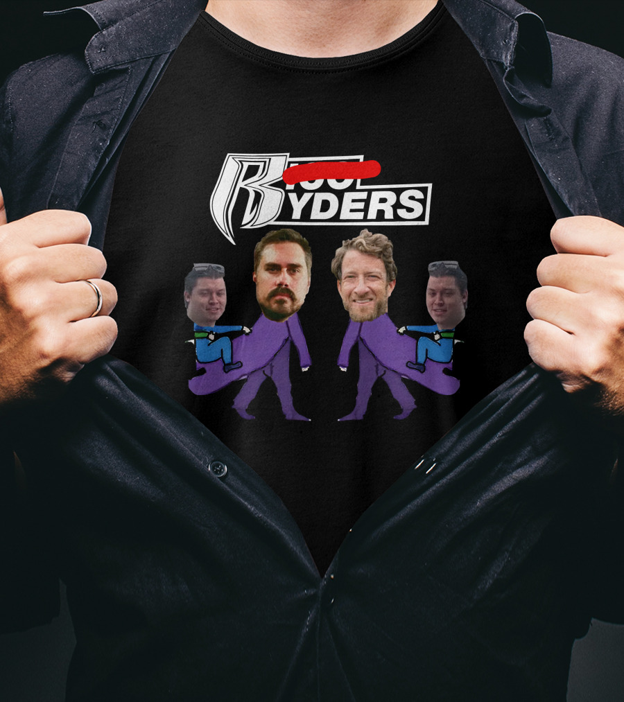 Rico And Martymush Ryder Logo Parody Ryders T-Shirt
