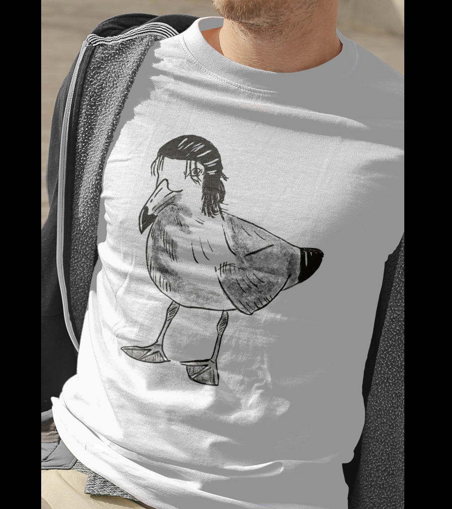 Eren Yeager Seagull Toast Guy Bird Anime Meme T-Shirt