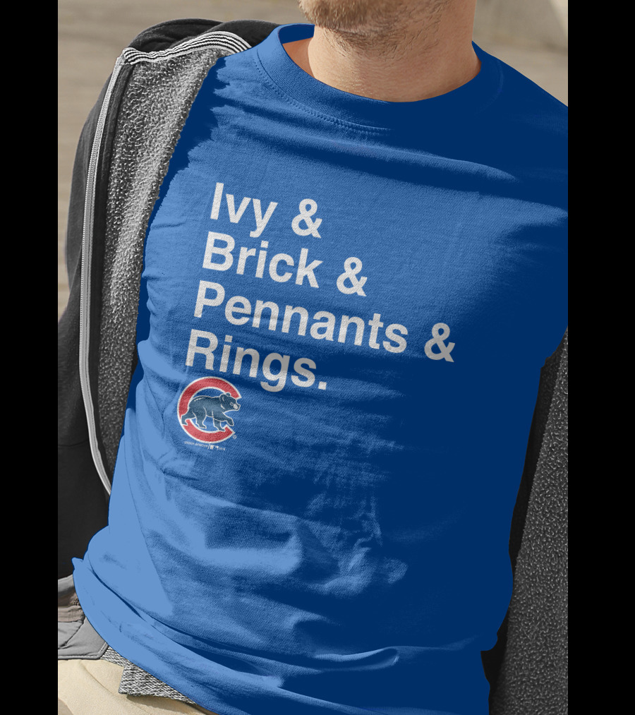 Ivy Brick Pennants Rings Cubs T-Shirt