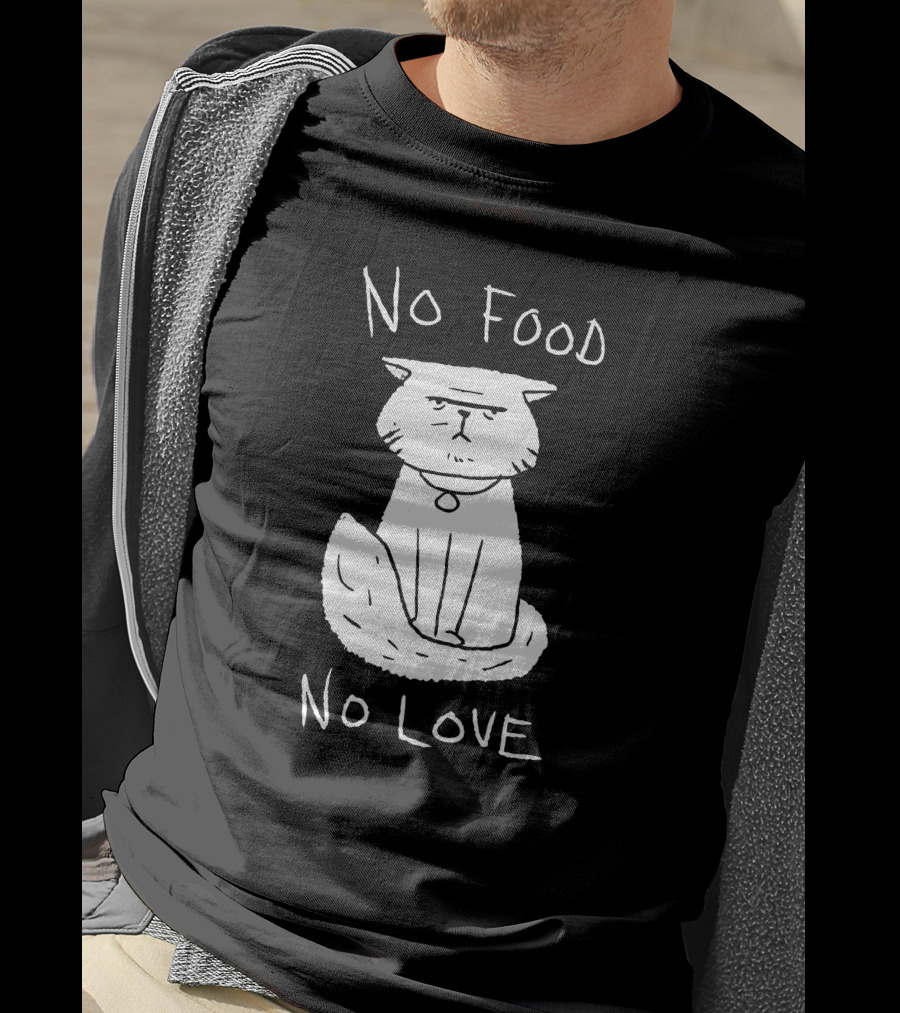 DeadByDayLightShop Meg's Cat No Food No Love T-Shirt