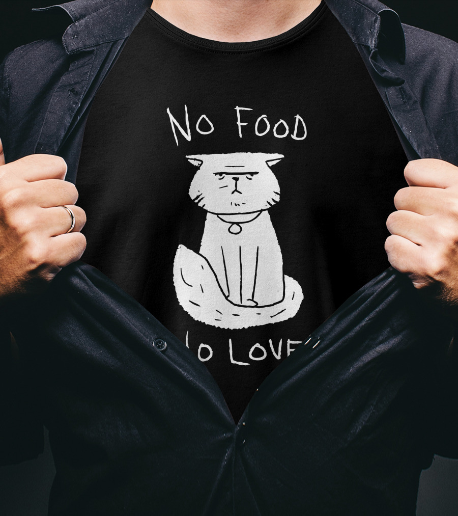 DeadByDayLightShop Meg's Cat No Food No Love T-Shirt