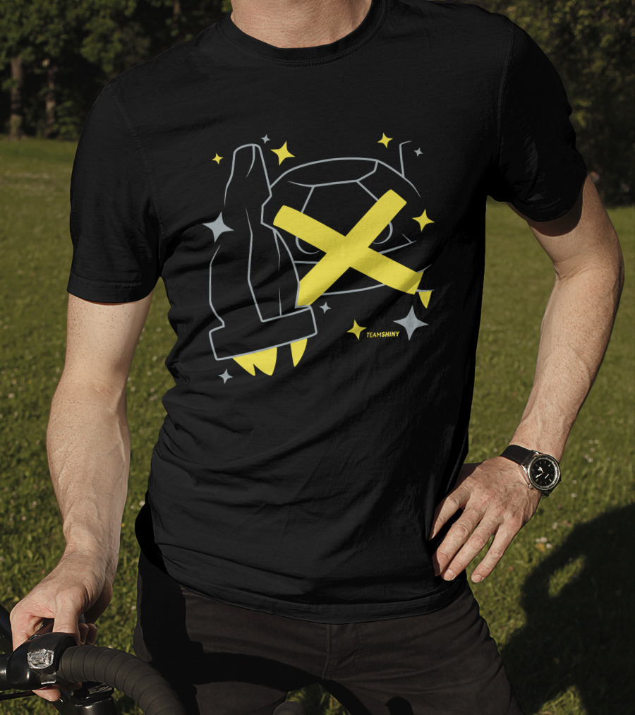 Adrive Merchland Team Shiny 376 Yellow X And Star T-Shirt
