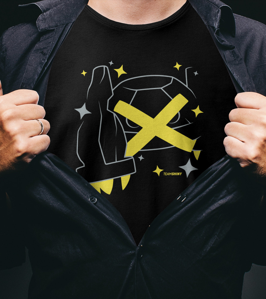 Adrive Merchland Team Shiny 376 Yellow X And Star T-Shirt