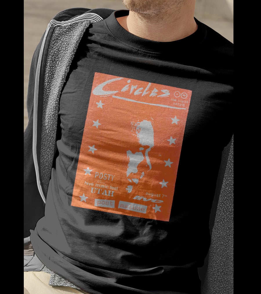 Circles One Night Only Posty At Hive Music Fest Utah August 7th Post Malone T-Shirt