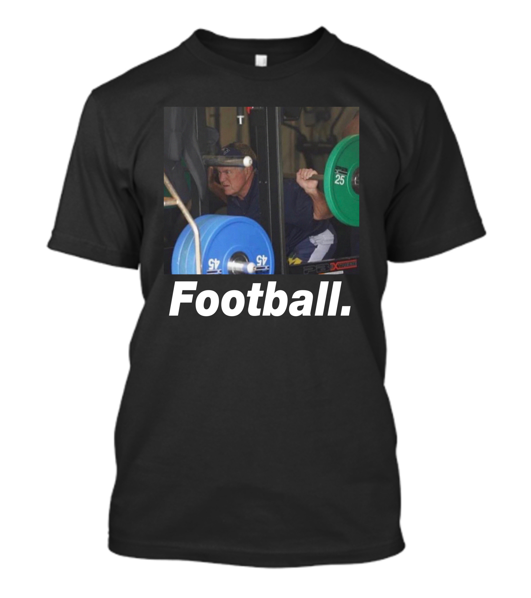 The Pat McAfee Show Football Boston Connor Gym Weightlifting Football T-Shirt