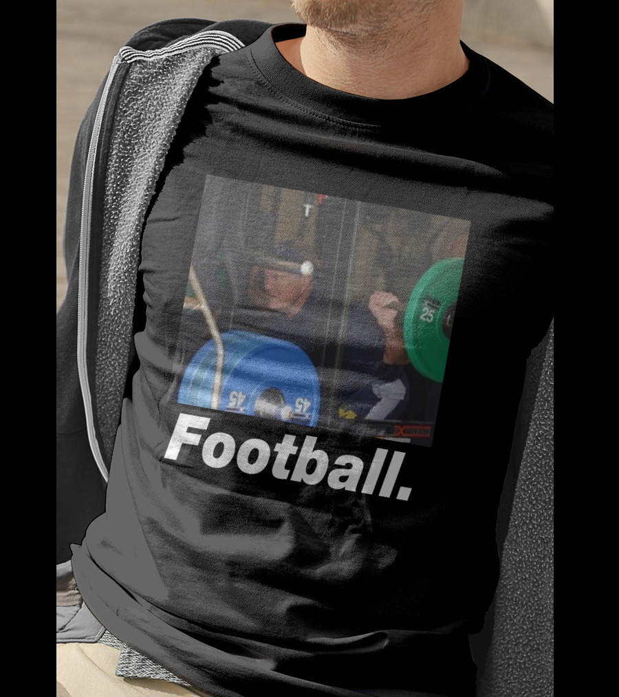 The Pat McAfee Show Football Boston Connor Gym Weightlifting Football T-Shirt