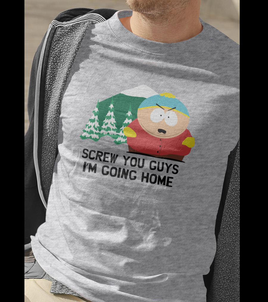 South Park Screw You Guys I'm Going Home Cartman Mountains Scene T-Shirt