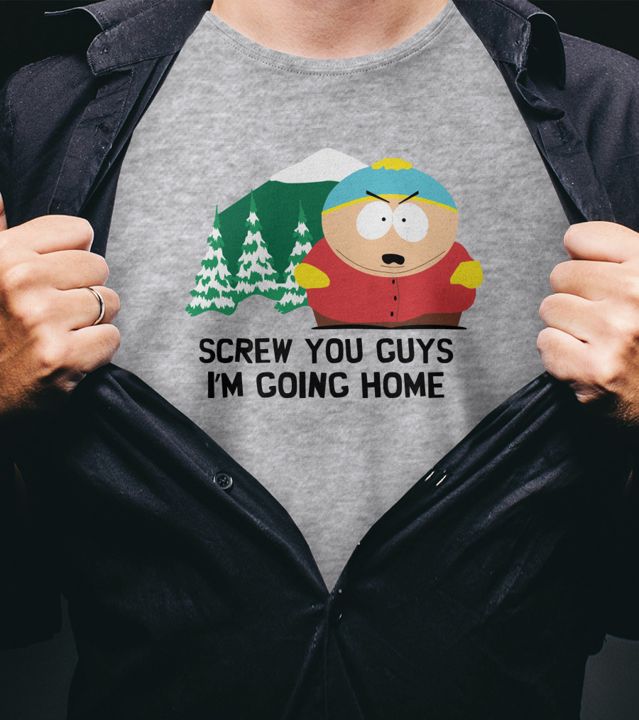 South Park Screw You Guys I'm Going Home Cartman Mountains Scene T-Shirt