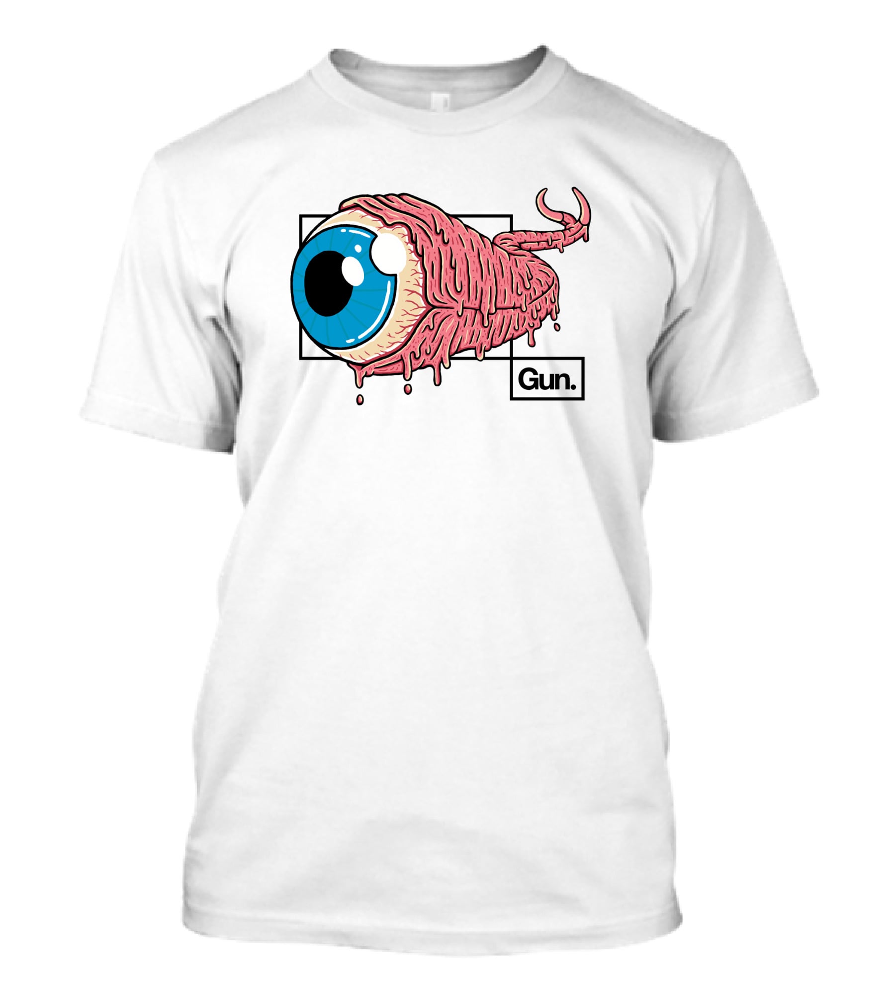 Guninteractive Shop Eye See You Creepy Eyeball Art By Gun T-Shirt