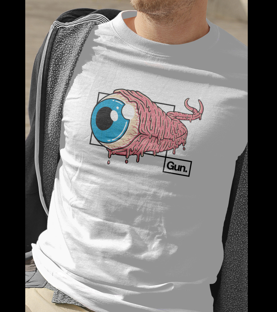 Guninteractive Shop Eye See You Creepy Eyeball Art By Gun T-Shirt