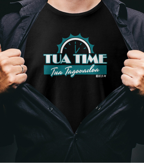 Tua Time Tua Tagovailoa Clock NFLPA T-Shirt