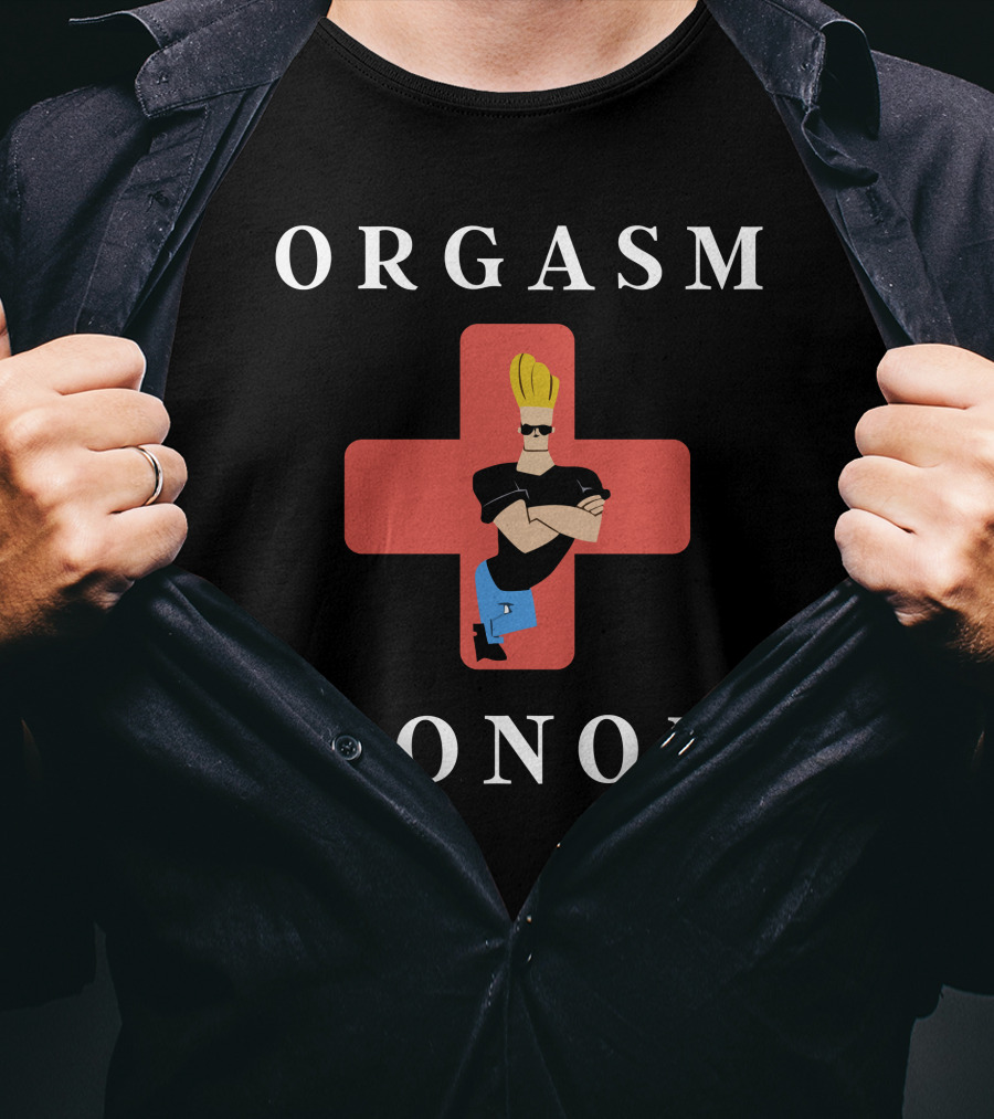 Orgasm Donor Johnny Bravo Van Partible Red Cross T-Shirt