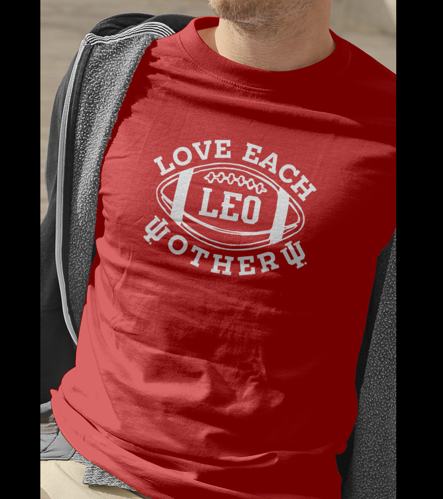 Homefield Apparel Love Each Other Leo Football T-Shirt